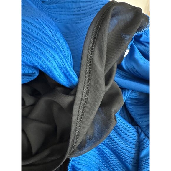 Joseph Ribkoff Royal Blue Textured 3/4 Sleeve faux wrap Dress Size 14 Canada - Picture 5 of 5